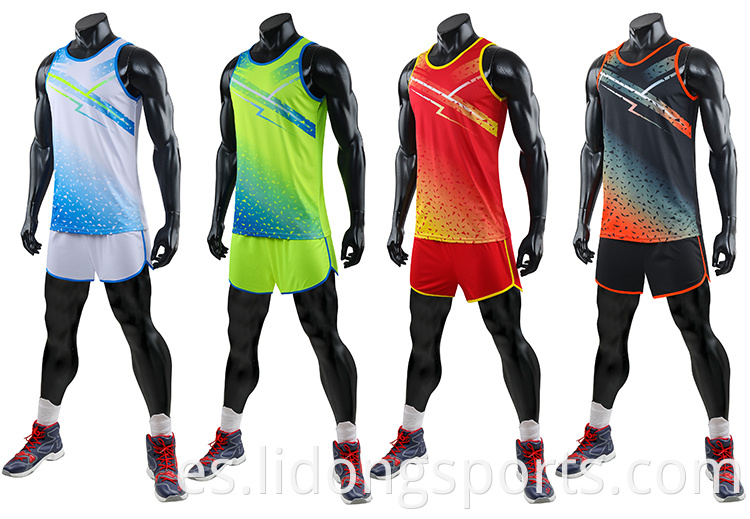 Conjunto de entrenamiento de baloncesto masculino que corren trajes de entrenamiento de trajes de entrenamiento de ropa deportiva